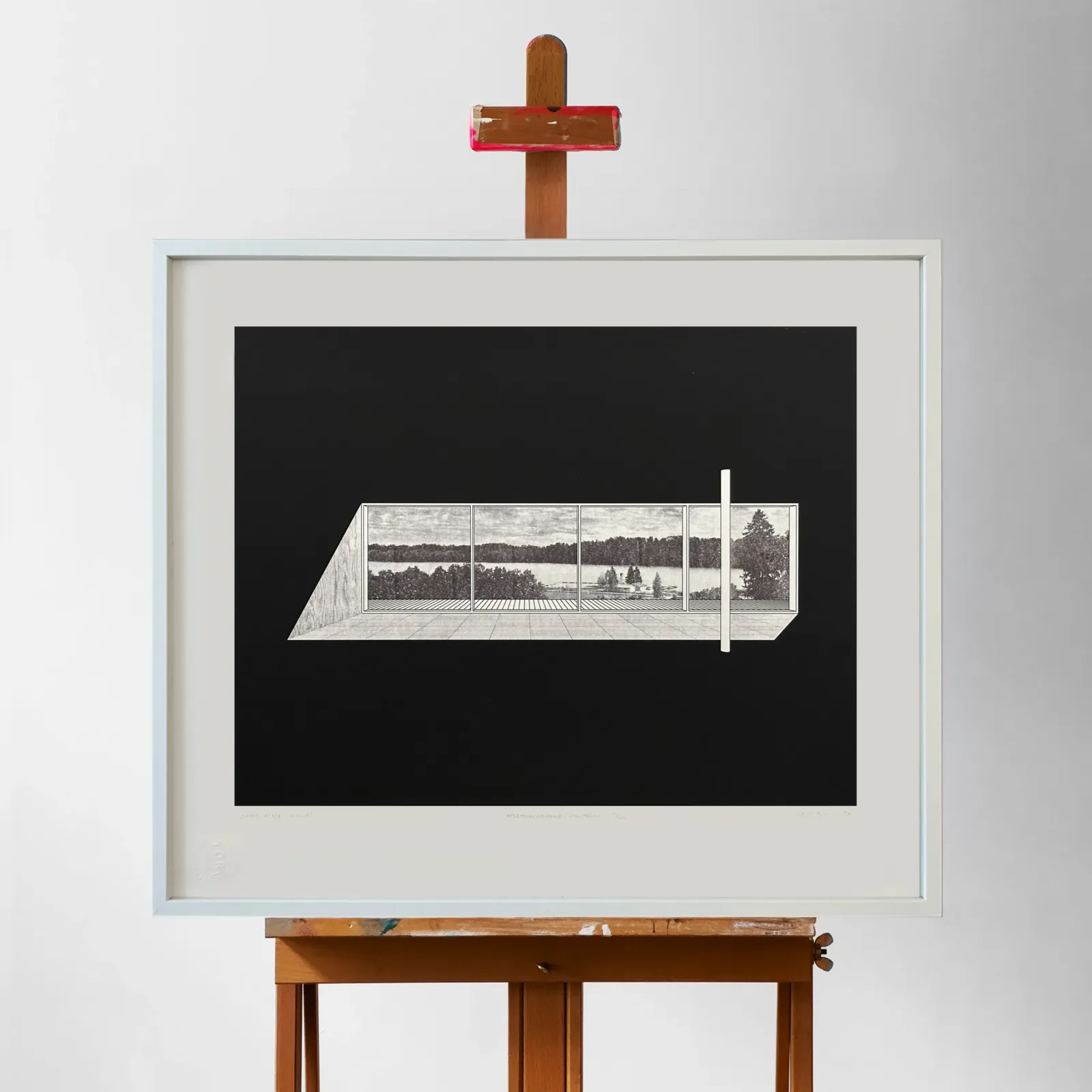 Viljandi vaade / 2026 / siiditrükk, atsetoonülekanne / 550 x 420 mm / tiraaž 20